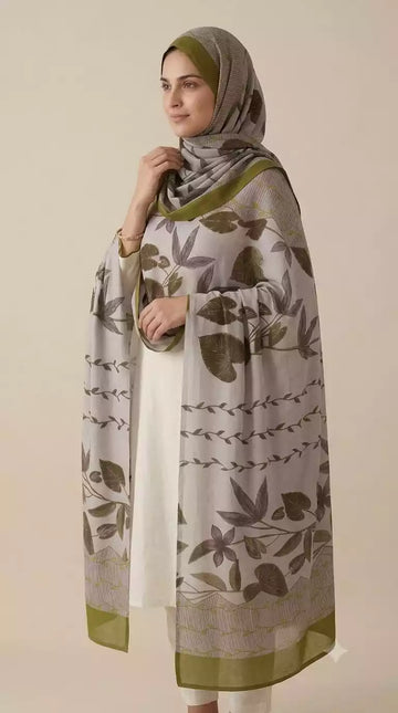 Printed Mal Cotton Dupatta for Women - Soft 2.25 m Stole (NAM41-B)