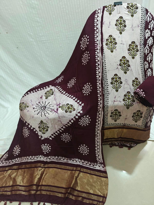 Premium  Quality Modal Gajji Batic with lakda patta