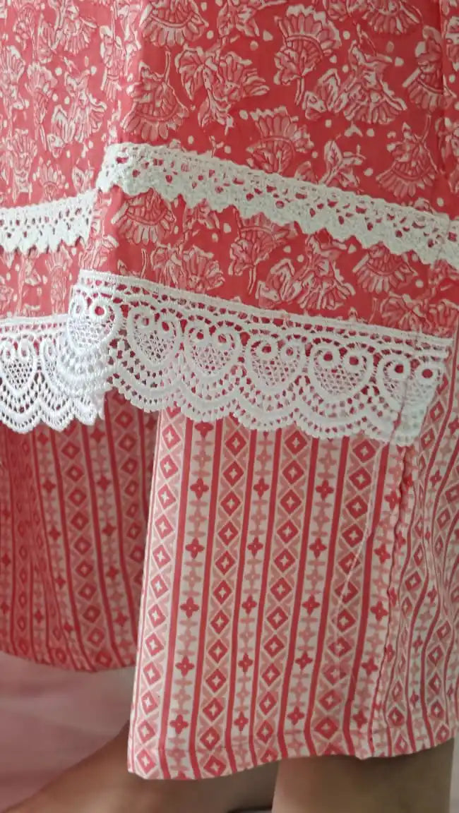Readymade crochet lace suit