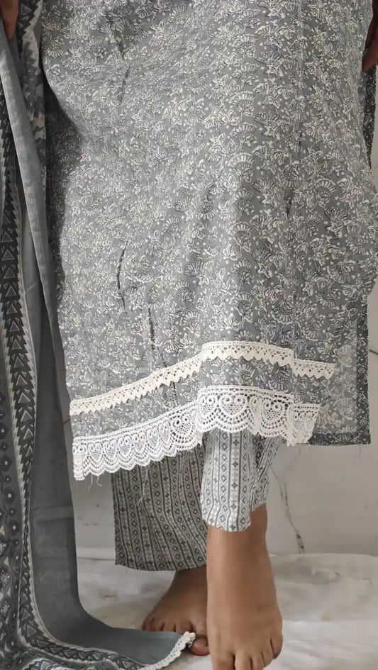 Readymade Crochet Lace Suit
