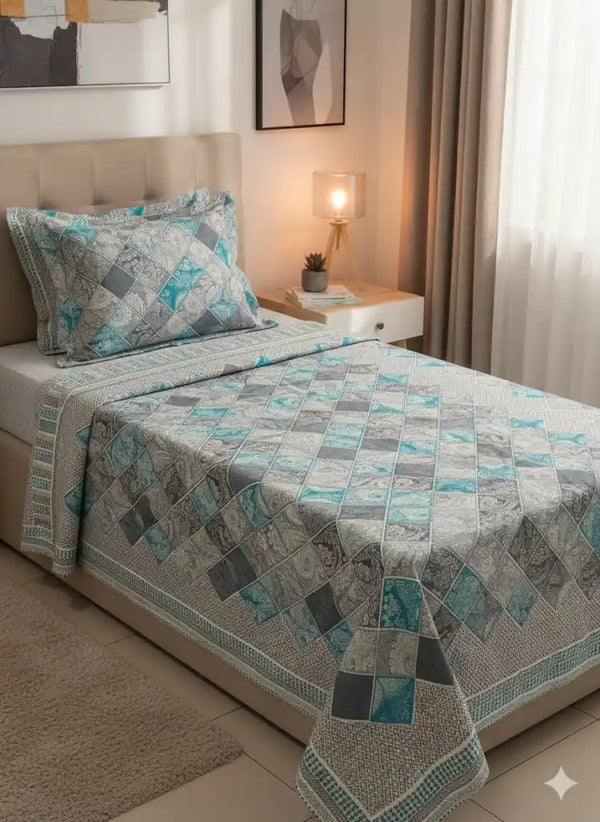 SINGLE BEDSHEETS WITH 2 PILLOW COVERS