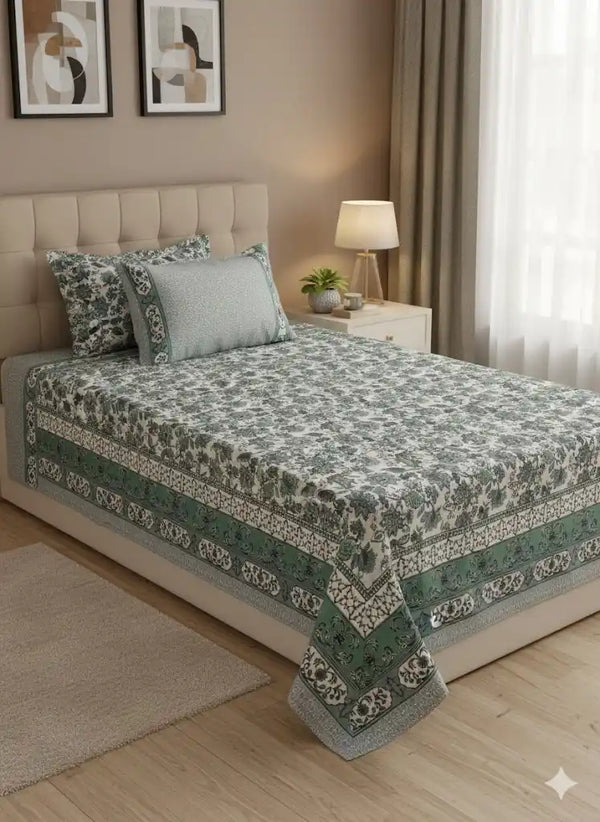 SINGLE BEDSHEETS WITH 2 PILLOW COVERS