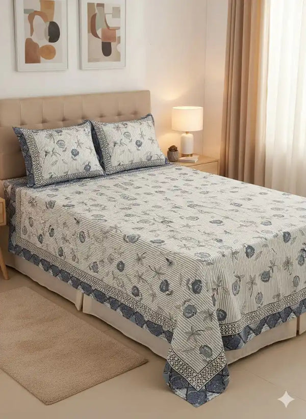 SINGLE BEDSHEETS WITH 2 PILLOW COVERS