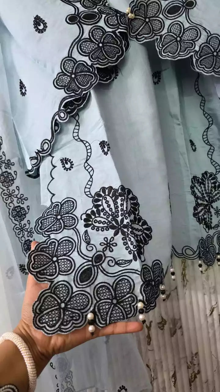 Farsi Salwar Roman Silk Readymade Lahori Style Designer Suit WIth Oragnaza Dupatta