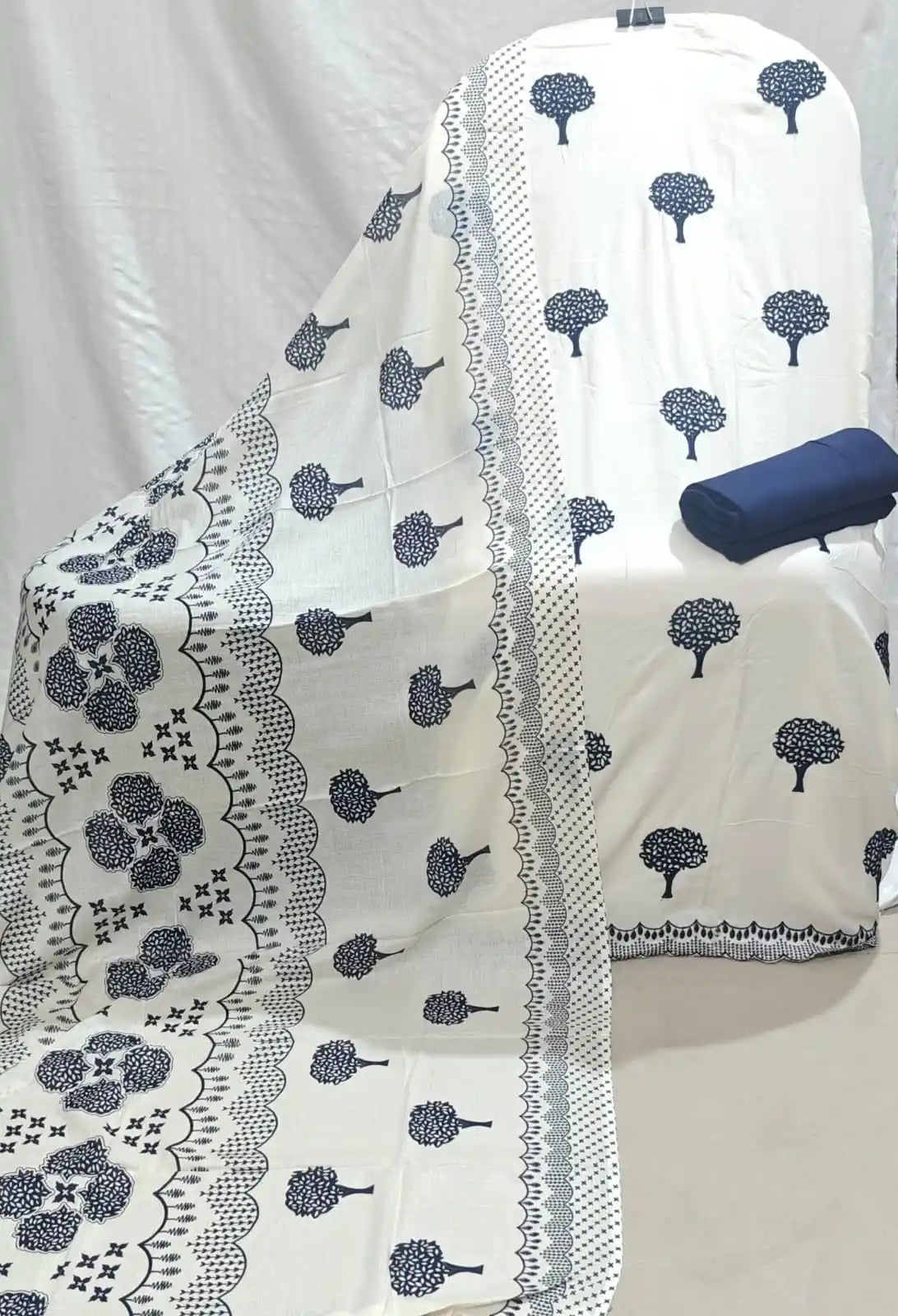Premium Embroidered Rayon Unstitched Suit By ASC