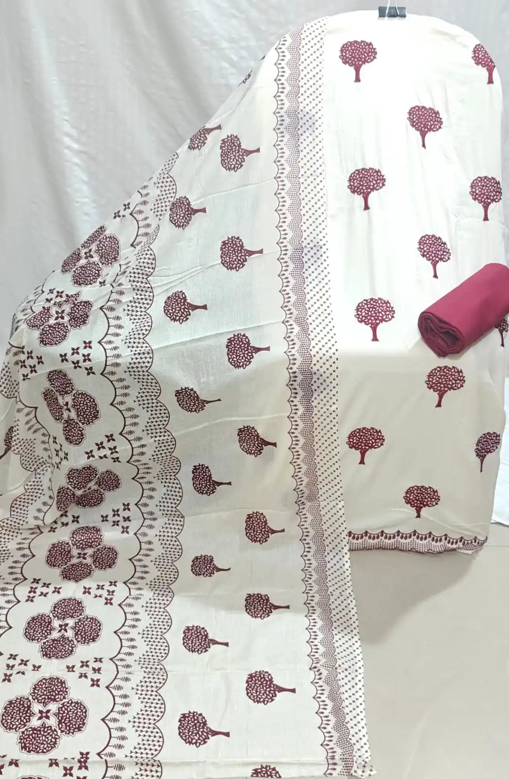 Ethnic Embroidered Rayon Dress Material By ASC
