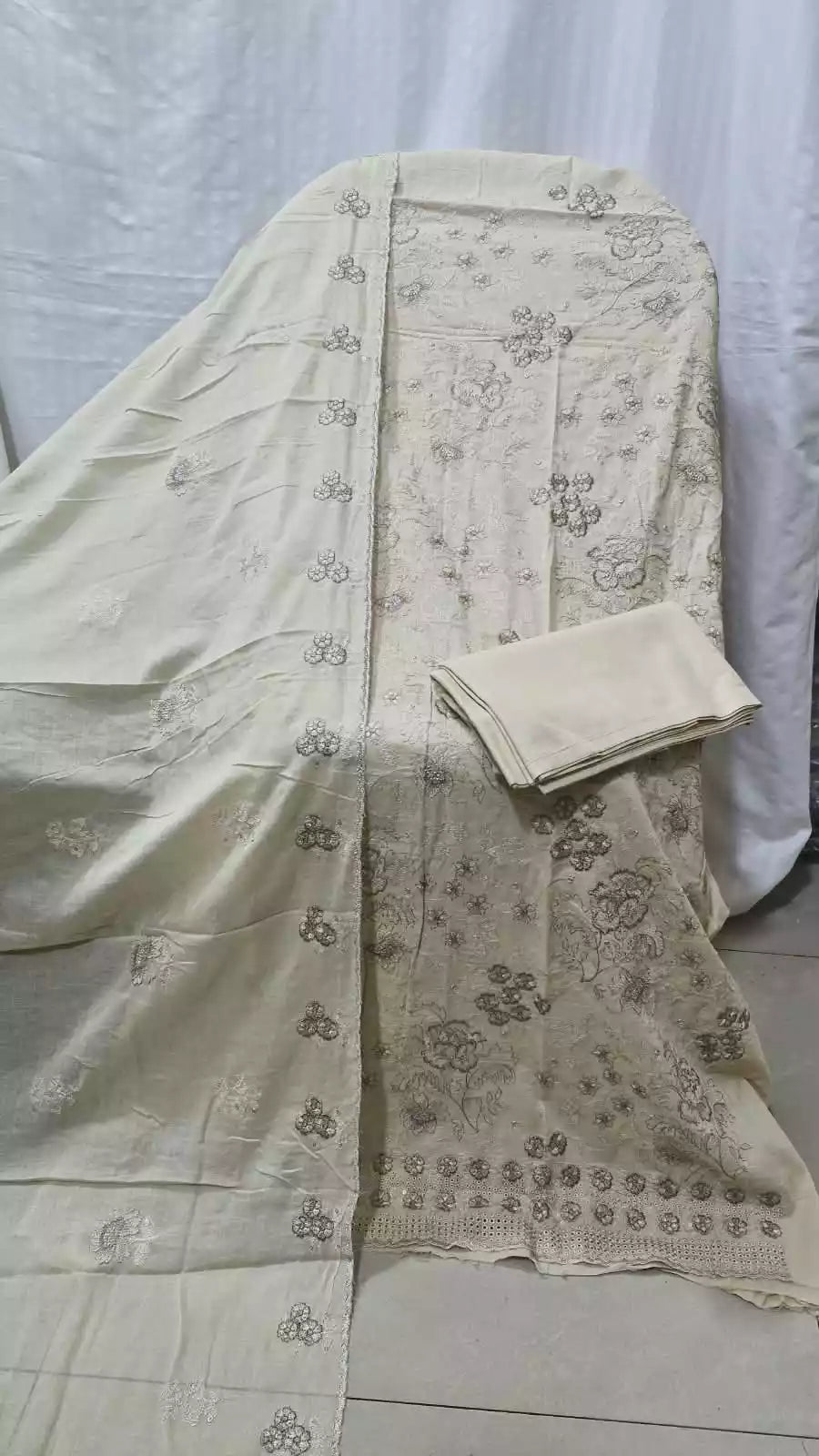 Pakistani Style Premium Cotton Heavy Work Suit By ASC