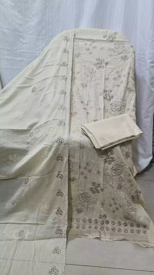 Pakistani Style Premium Cotton Heavy Work Suit By ASC