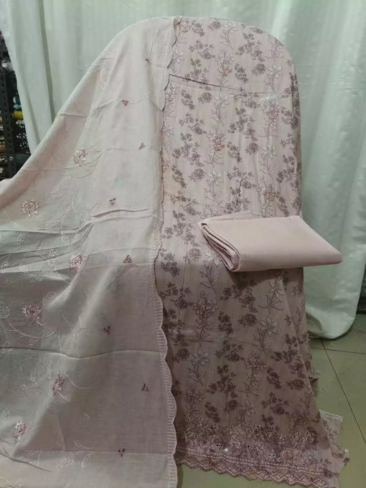 Premium Pakistani Style Heavy Embroidered Cotton Suit By ASC