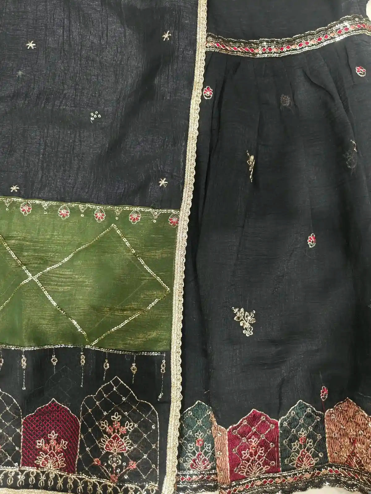 Premium Cotton Satin Garara Designer Readymade Suit By ASC
