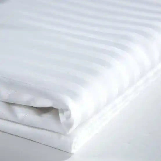 King Size 9ft*9ft White Cotton Bedsheets With 2 Pillow Covers