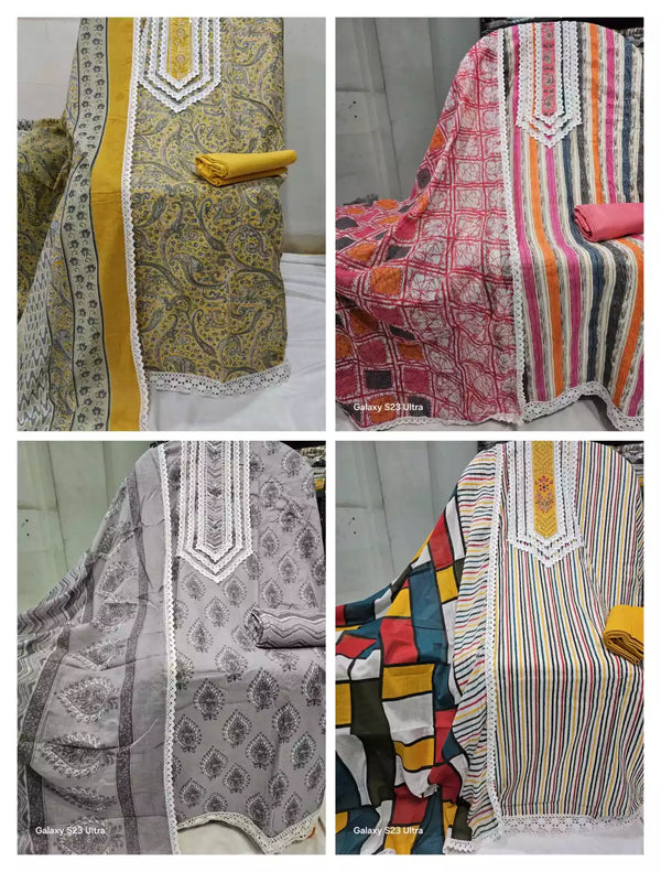 Buy 4 Unstitched Crochet Suit & Get 200 Discount on Total Amount of Order