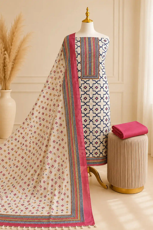 Ethnic Printed Rayon Unstitched Suit By ASC
