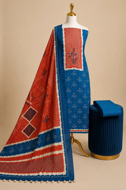 Soft Rayon Printed Unstitched Suit Ethnic Dress Material