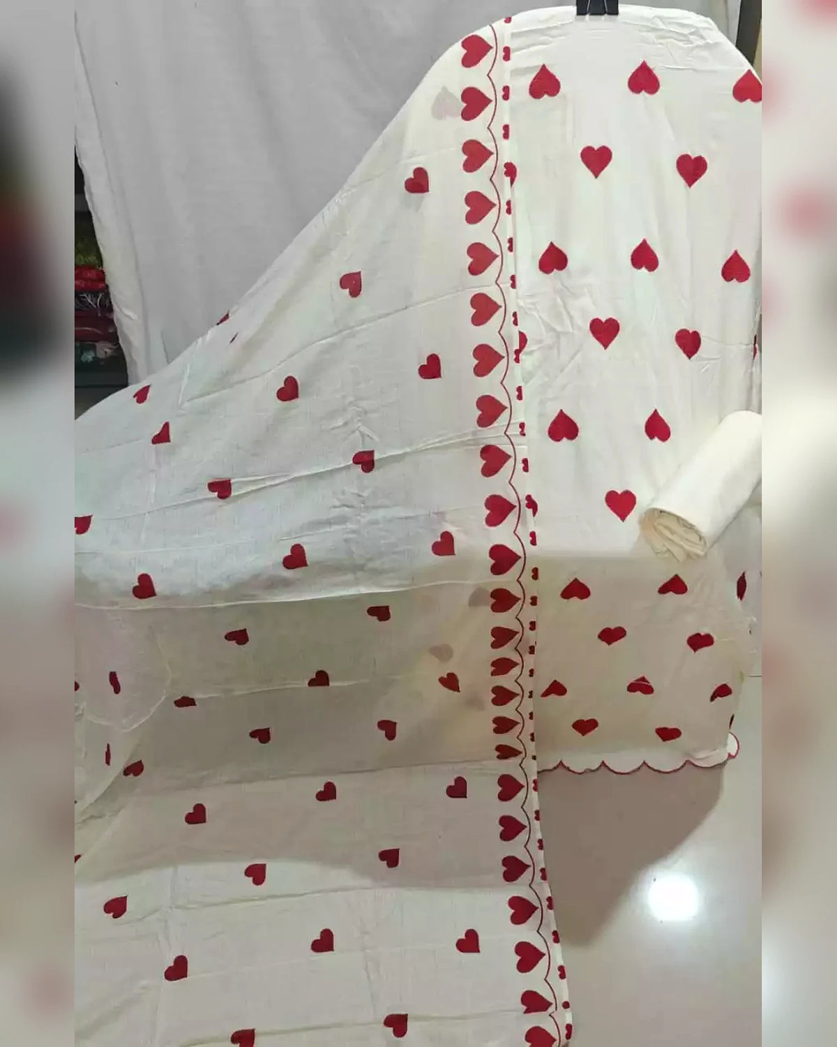HANIA AMIR HIT RAYON UNSTITCHED SUIT - OFF WHITE