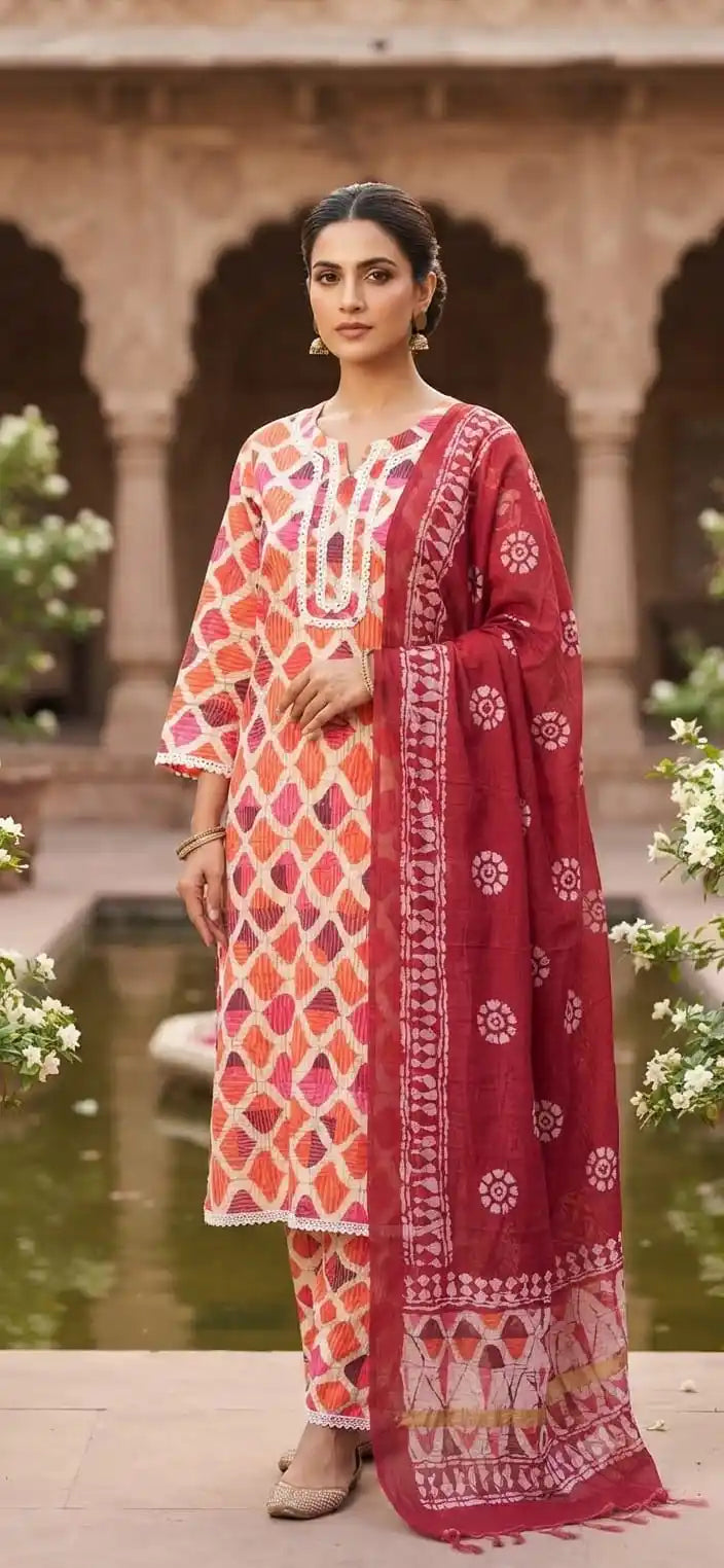Premium Quality 16 KG RAYON DIGITAL PRINT CORD SETS With Karachi Lace pattern