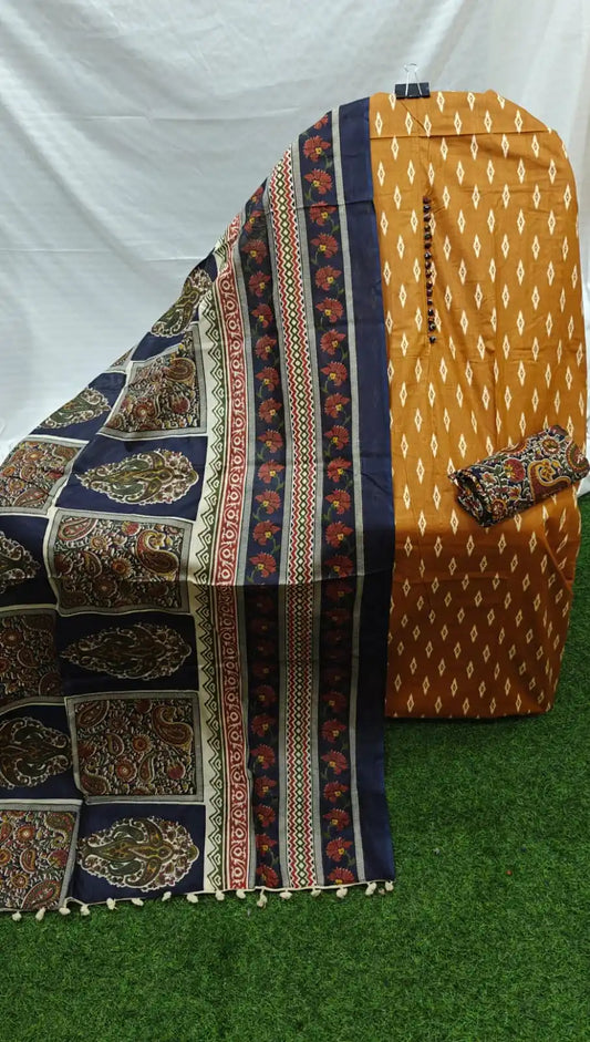 Pure Original Hand Block Jaipuri Unstitched Cotton Material